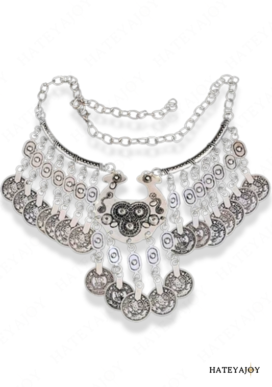Collier Ras-du-cou Bijou Bohème Tribal<br>Iroquois