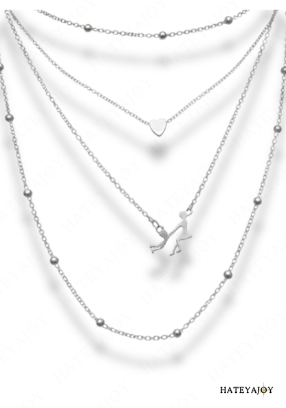 Collier Fin Multi Rangs Danse<br>Diana