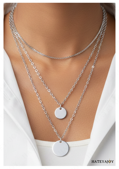 Chaîne Double Médailles Bohème Chic<br>LuLu