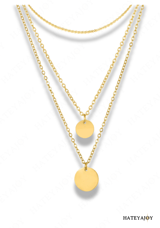 Chaîne Double Médailles Bohème Chic<br>LuLu