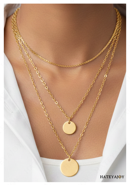 Chaîne Double Médailles Bohème Chic<br>LuLu