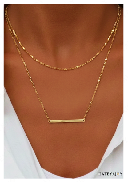 Collier Double Rangs Boho Chic<br>Simply