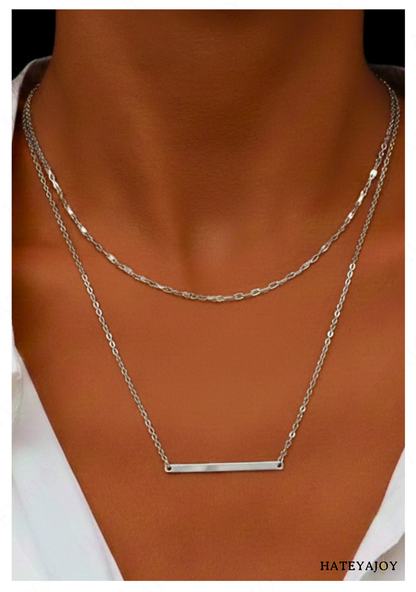 Collier Double Rangs Boho Chic<br>Simply