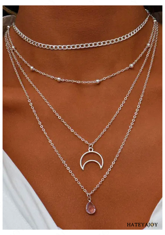 Collier Pendentif En Forme De Lune<br>Alyson