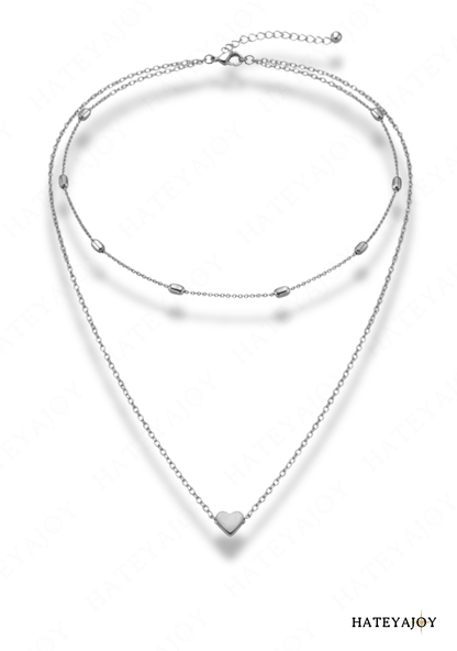 Collier Fin Ras De Cou Coeur<br>Girly