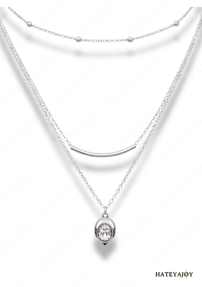 Collier Avec Pendentif Barre<br>Bleuet