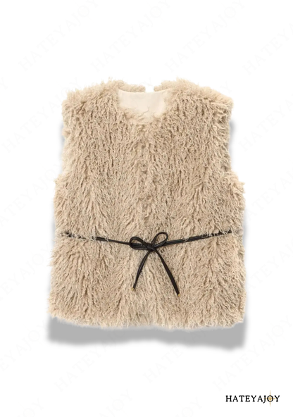 Gilet Sans Manche En Fausse Fourrure<br>LaÏma