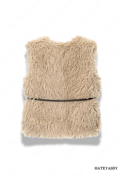 Gilet Sans Manche En Fausse Fourrure<br>LaÏma